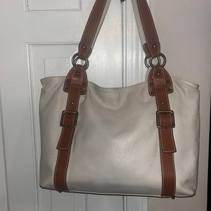 Robert Pietri made in Spain bone color all leather bag